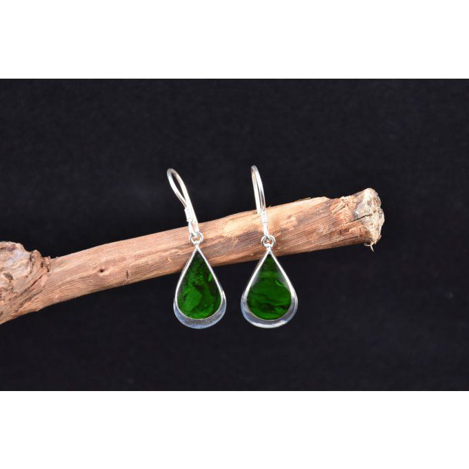 boucles-oreilles-argent massif-argent 925-Bali-nacre