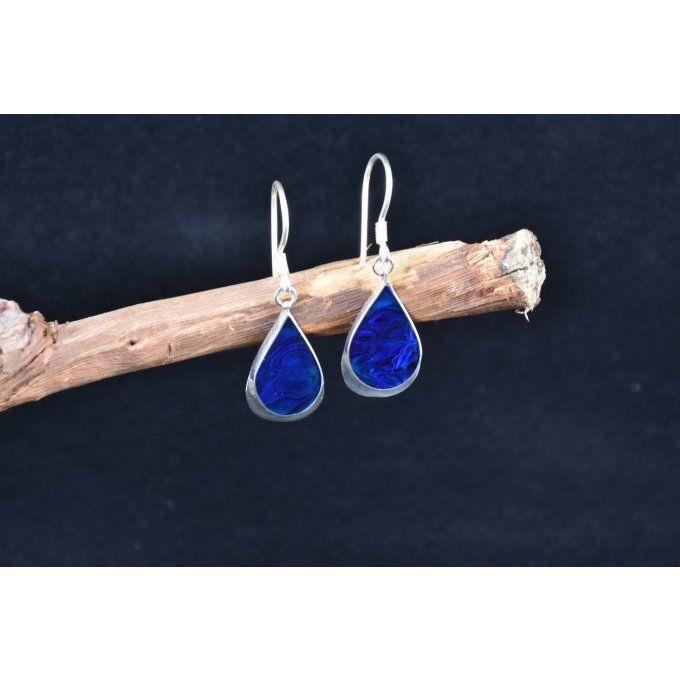 boucles-oreilles-argent massif-argent 925-Bali-nacre