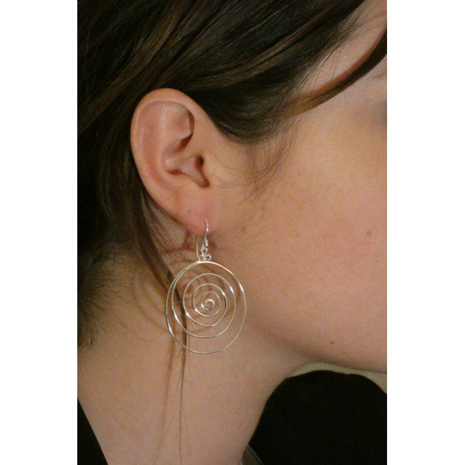 Boucles d'oreilles en argent 925 Bali Perak 07