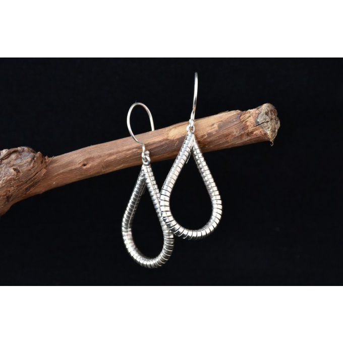 Boucles d'oreilles en argent 925 Bali Perak 09