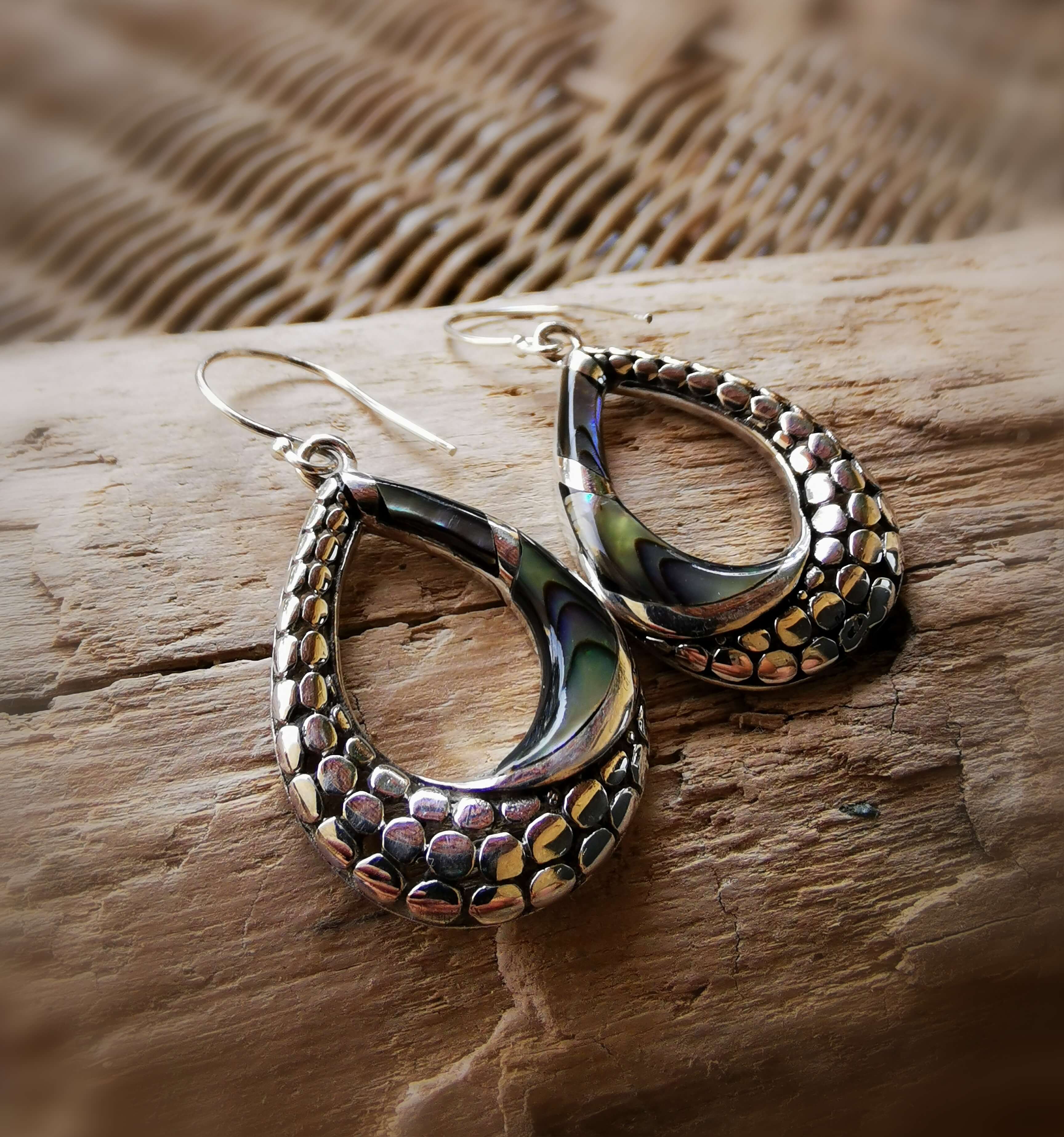 Boucles d'oreilles en argent massif